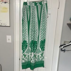 Sunburst kiss wide leg pants size large